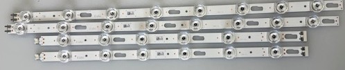 Samsung UN43DU7000BXZA BN96-58282A LED Backlight Strips (4) For UN43DU7000B