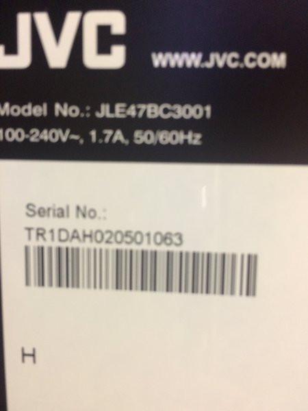 JVC JLE47BC3001 LED  SCREEN