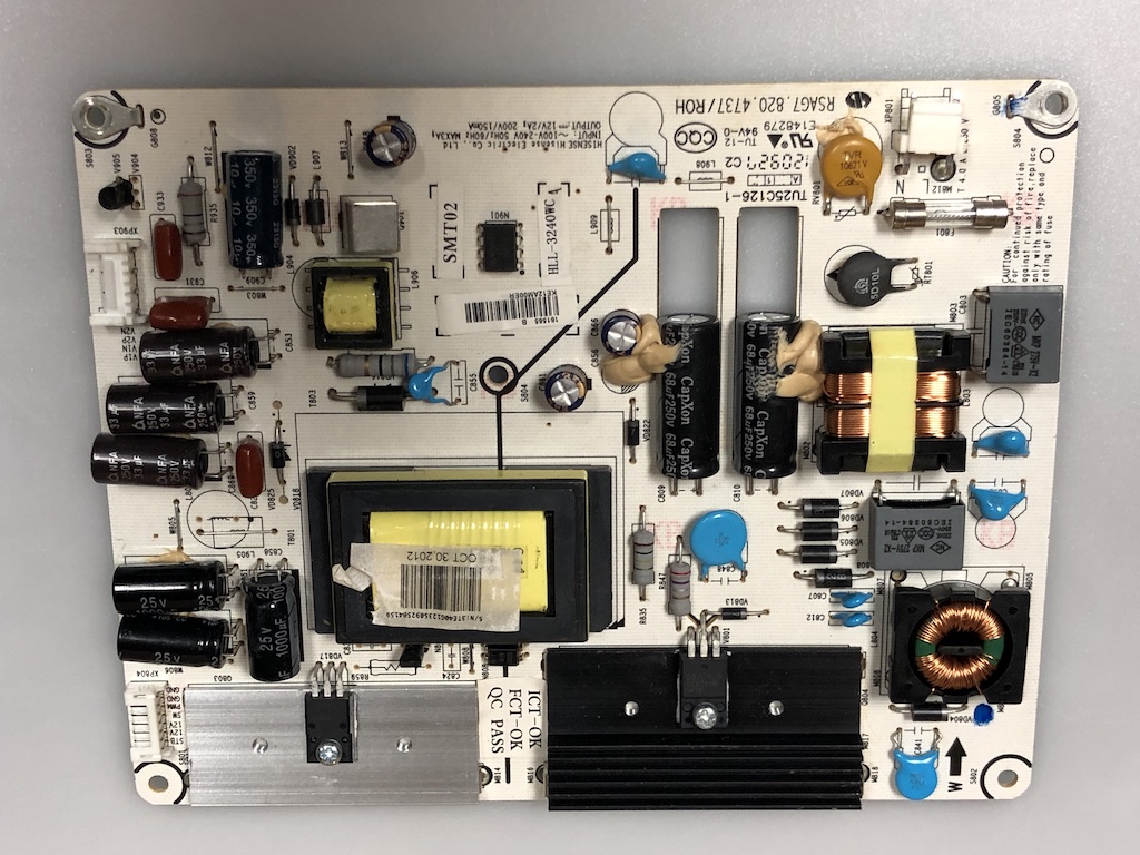 thumbnail interactive-video image 1 of Replacement Power Supply Board For Hisense 70H6570G & 70A6G TVs - Model 262075 HLL-5865WA 1 of 10