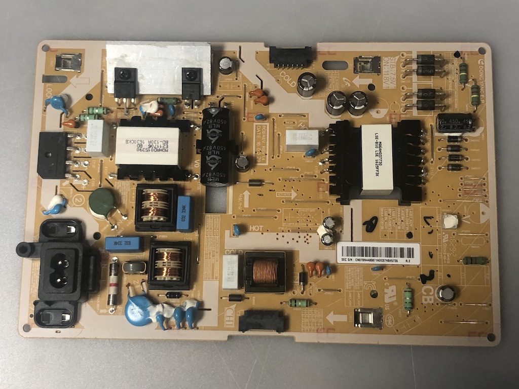 Carte D'alimentation TV BN44-00871A L40E1_KDY Pour Samsung UE40K6250, UE40K6300, UE40K5500, UN49K6250, Etc.