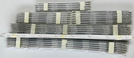 98UM5K-B  LED Backlight strips (64) SSC-F98JL6m3030T0832019-L-REV1.8 SSC-f98jl6m3030t0432019-R-REV1.8 For 98UM5K-BP.CusfLR